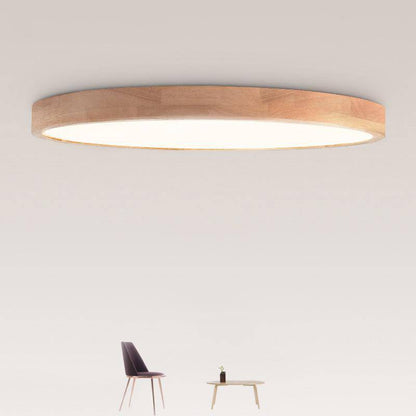 Lámpara de techo empotrada de roble escandinavo Lumivale