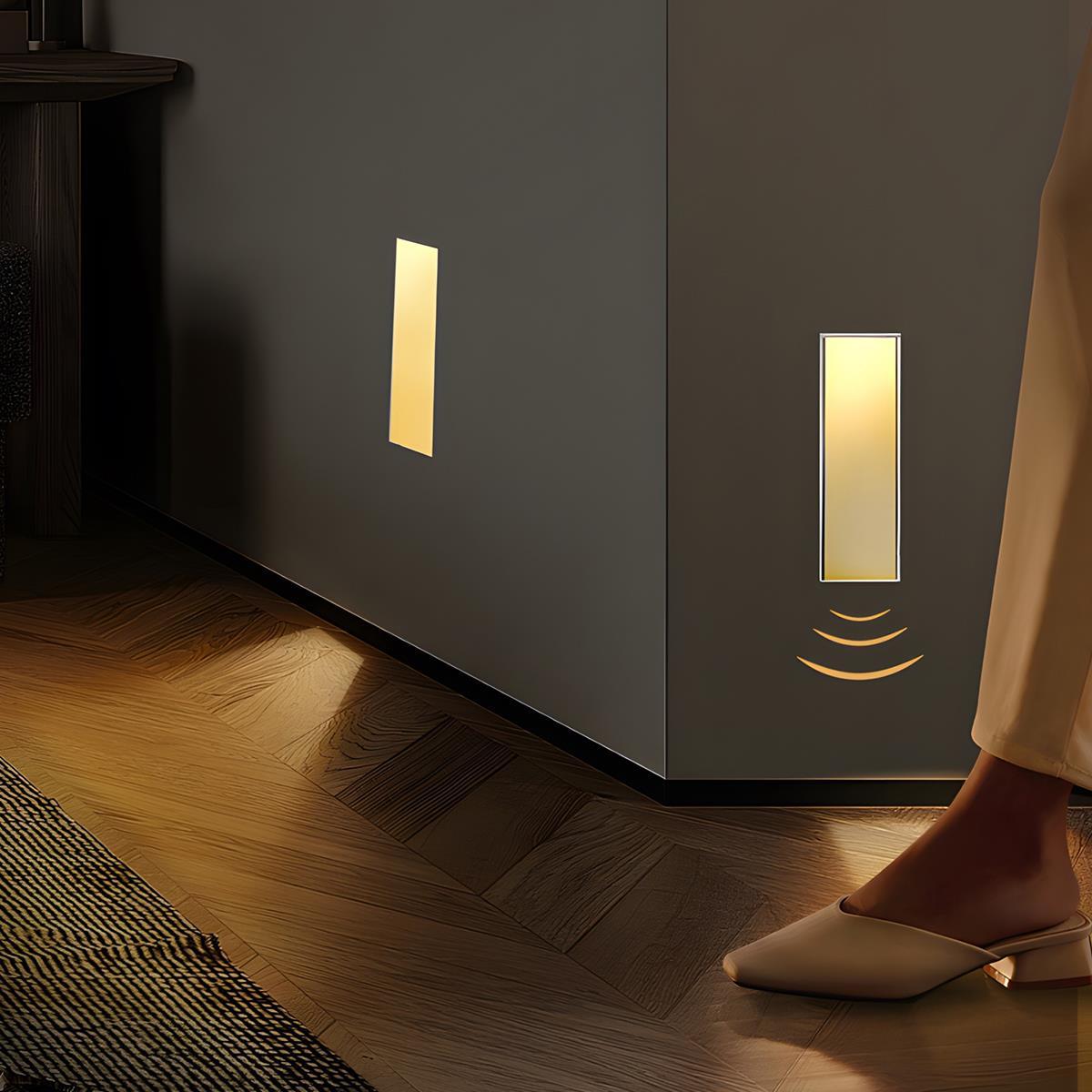 Luz empotrada minimalista de aluminio para escaleras Nichelle