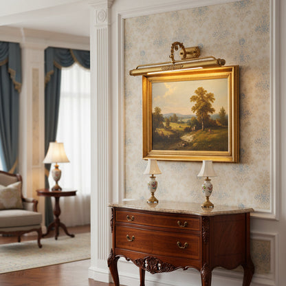 Aplique de pared de latón ornamentado para cuadros