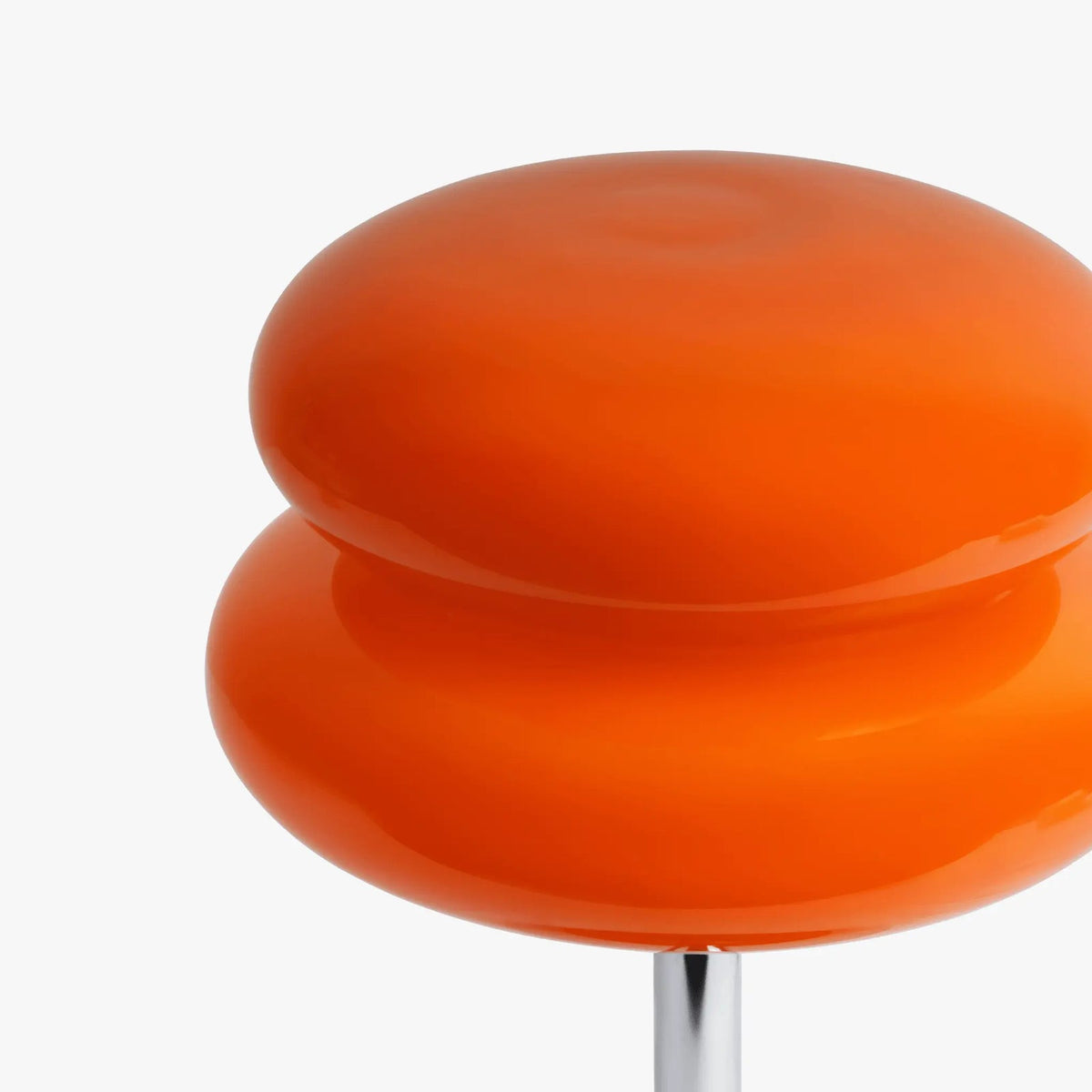 Lámpara de mesa de vidrio de mediados de siglo Lyrensa