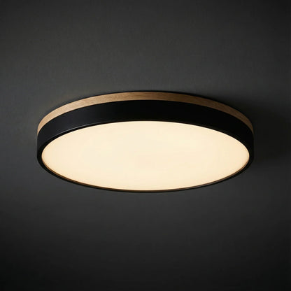Lámpara de techo de madera minimalista Lumbra de montaje al ras