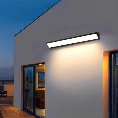 Lámpara de pared exterior lineal minimalista de aluminio Tanvelle