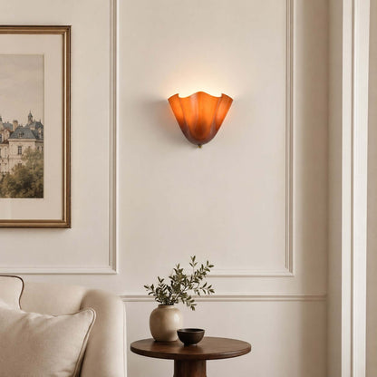 Aplique de pared de vidrio Draped