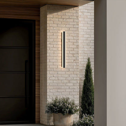 Aplique de pared exterior lineal de aluminio Zephlyn