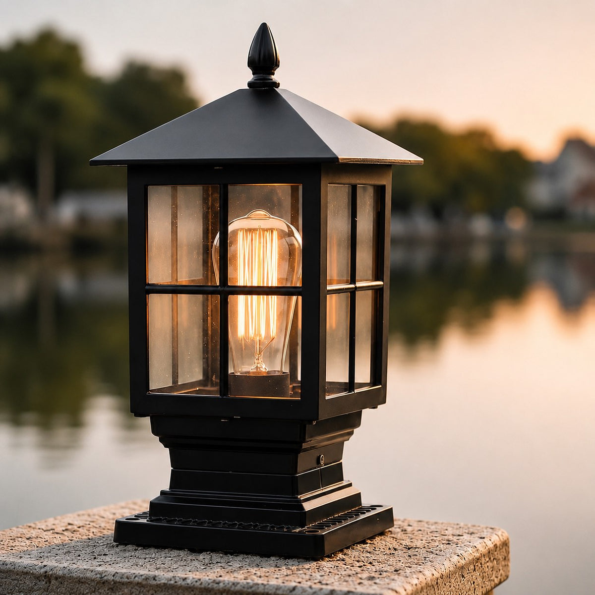 Farol para poste de puerta de doble alimentación