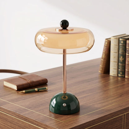 Lámpara de mesa de vidrio art déco Calvento