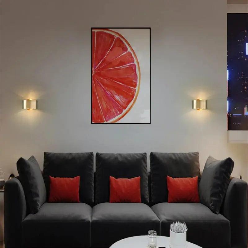 Aplique de pared de metal minimalista Kelvora