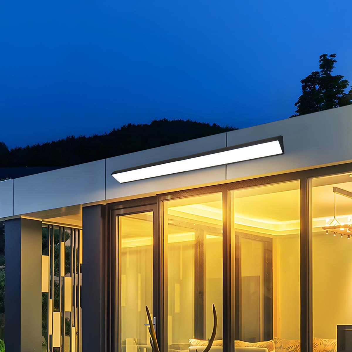 Lámpara de pared exterior lineal minimalista de aluminio Tanvelle