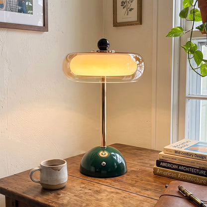 Lámpara de mesa de vidrio art déco Quorren