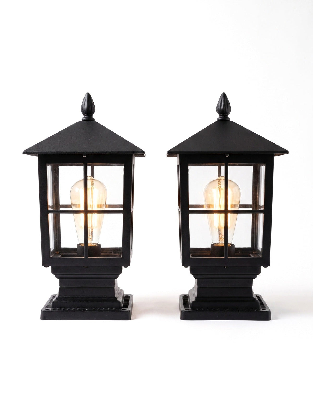 Lámpara de pie tipo farol de estilo clásico