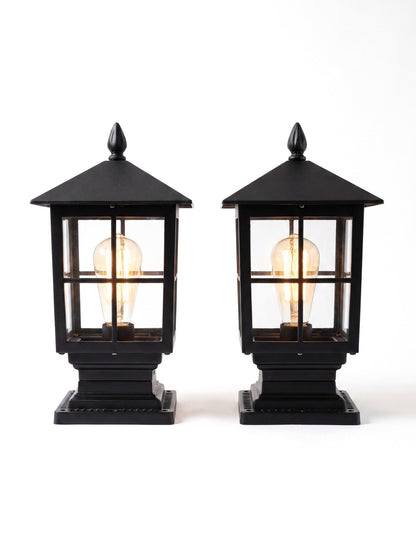 Lámpara de pie tipo farol de estilo clásico