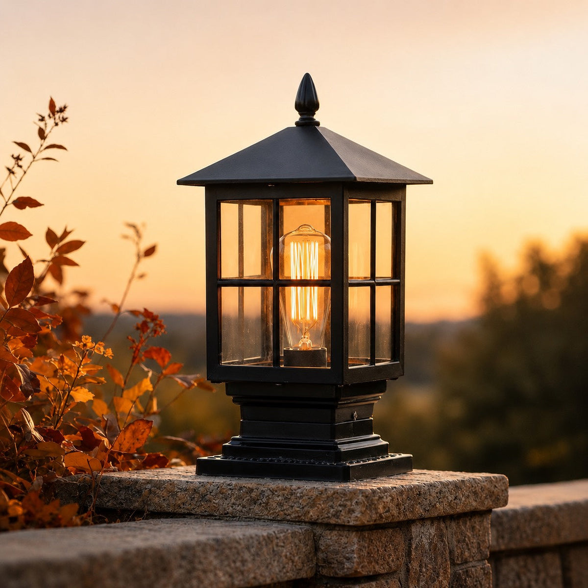 Farol para poste de puerta de doble alimentación