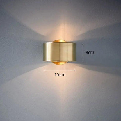 Aplique de pared de metal minimalista Kelvora