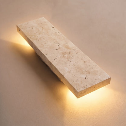 Lámpara de pared de piedra travertino