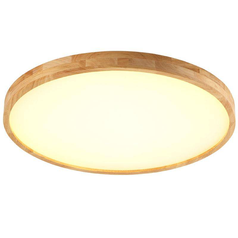 Lámpara de techo empotrada de roble escandinavo Lumivale