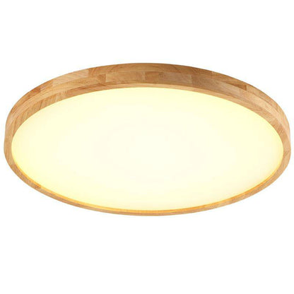 Lámpara de techo empotrada de roble escandinavo Lumivale