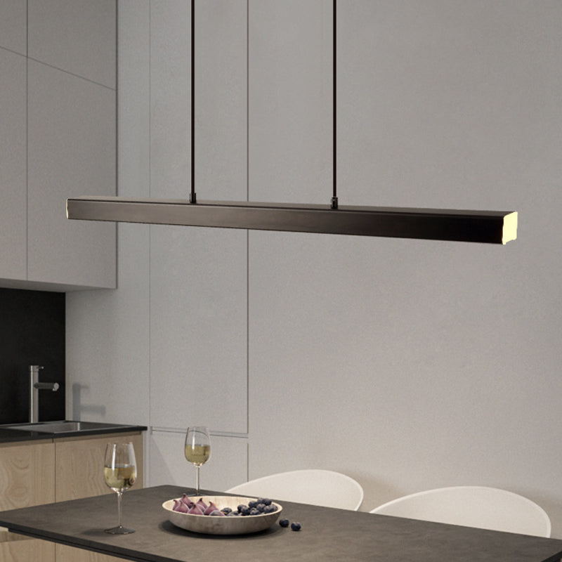 Lámpara colgante lineal de metal minimalista Norvale