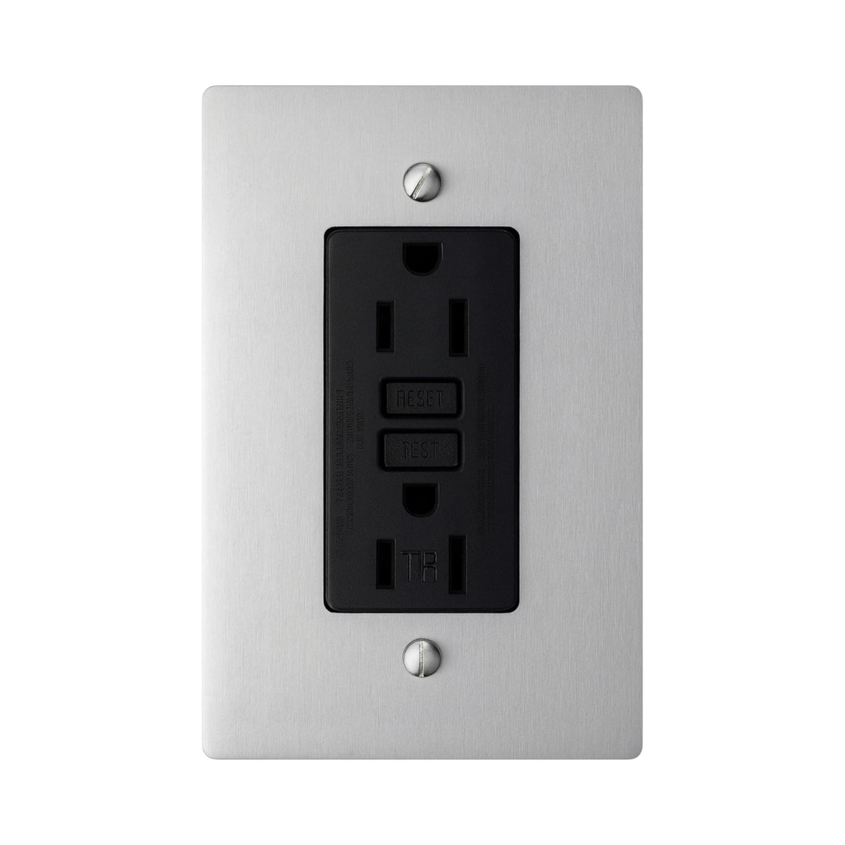 Tomacorriente GFCI de latón minimalista Dellmora