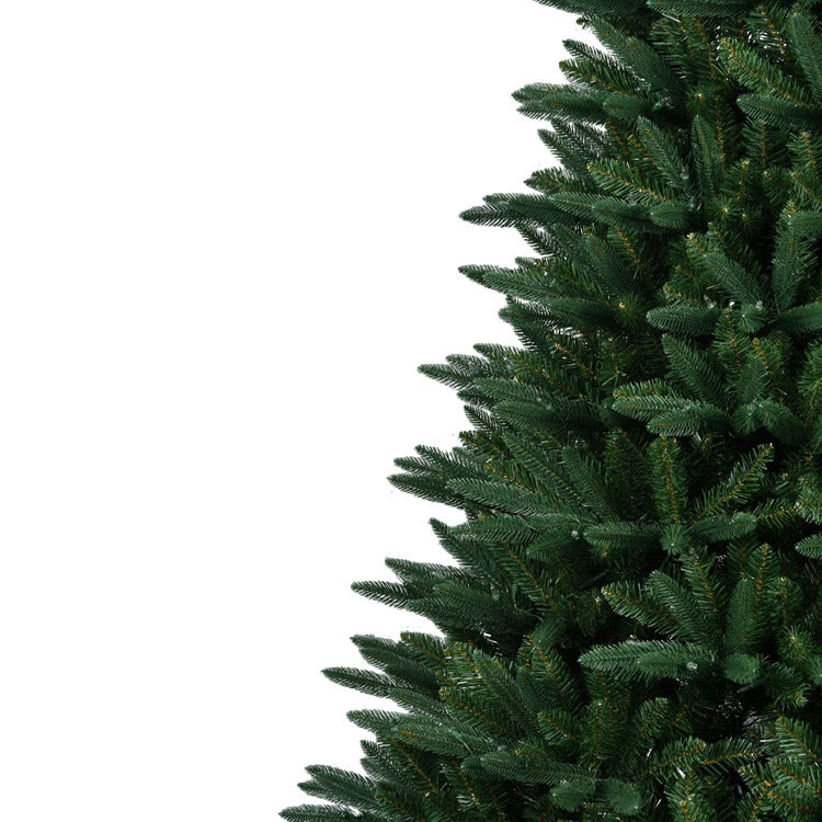 Árbol de Navidad Caldewyn Classic PE/PVC de 7,5 pies con luces integradas