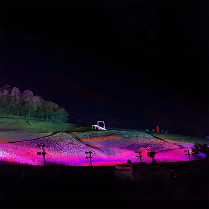 Foco LED RGB de aluminio para paisajismo industrial Chromara