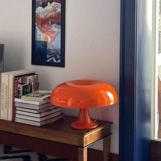 Lámpara de mesa Fungora Scandinavian Opal con forma de hongo