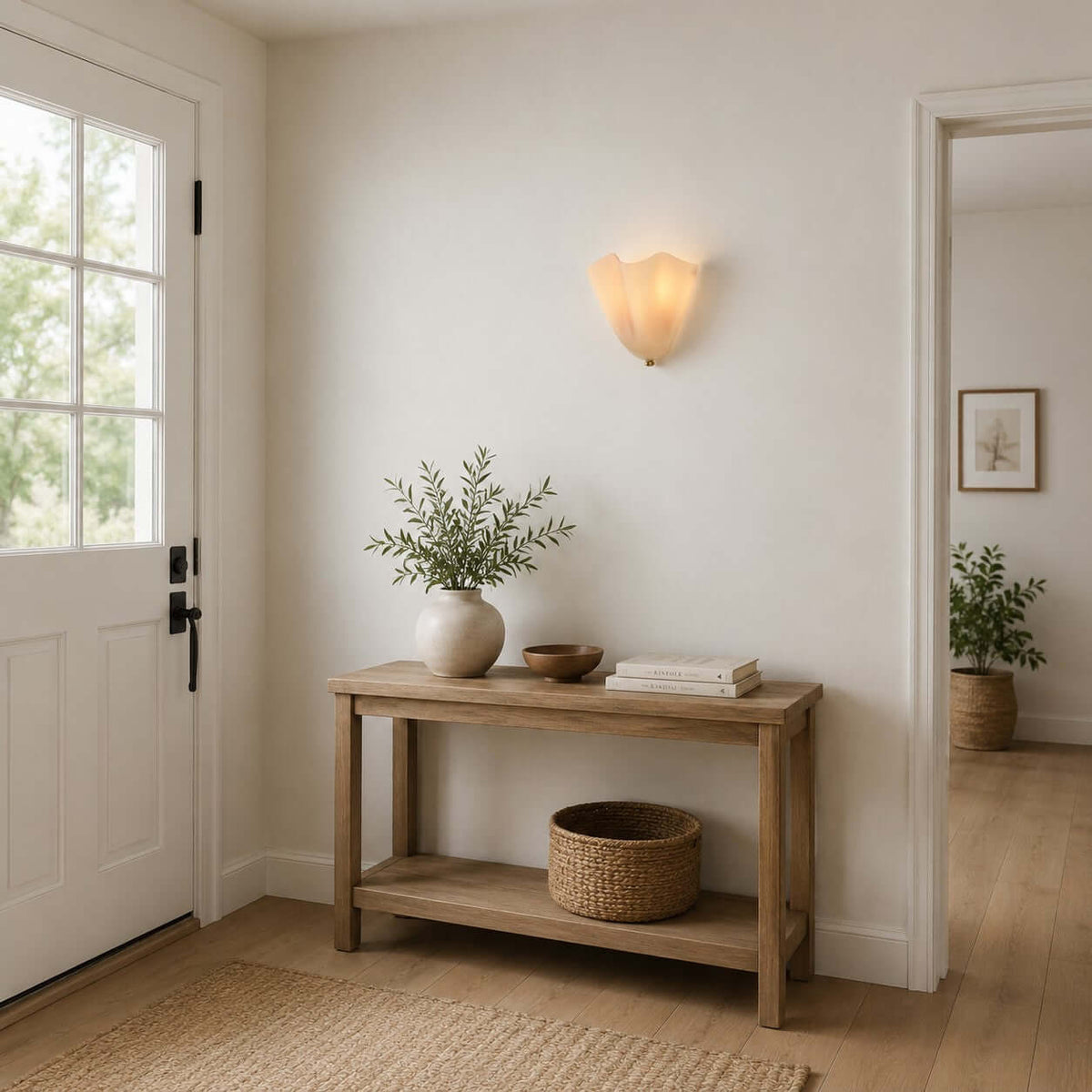 Aplique de pared de vidrio Draped