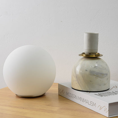 Lámpara de mesa minimalista de mármol Ulvane