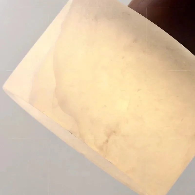 Lámpara colgante de mármol verde jade Japandi Sarelle