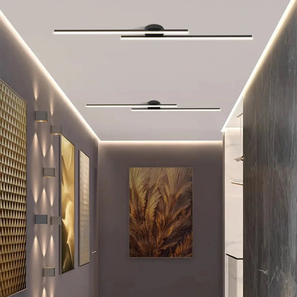 Lámpara de techo LED minimalista de aluminio Linivo