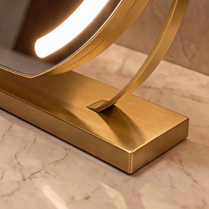 Lámpara de mesa de latón art déco Grenvale