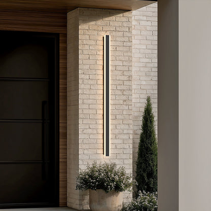 Aplique de pared exterior lineal de aluminio Zephlyn