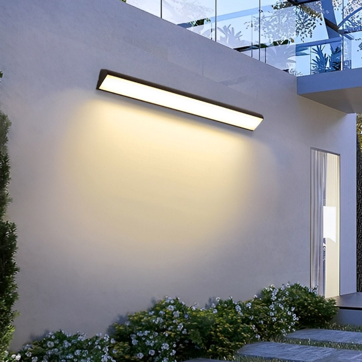 Lámpara de pared exterior lineal minimalista de aluminio Tanvelle