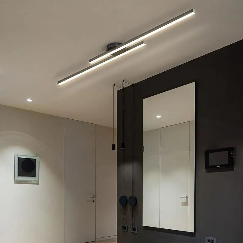 Lámpara de techo LED minimalista de aluminio Linivo