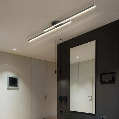 Lámpara de techo LED minimalista de aluminio Linivo
