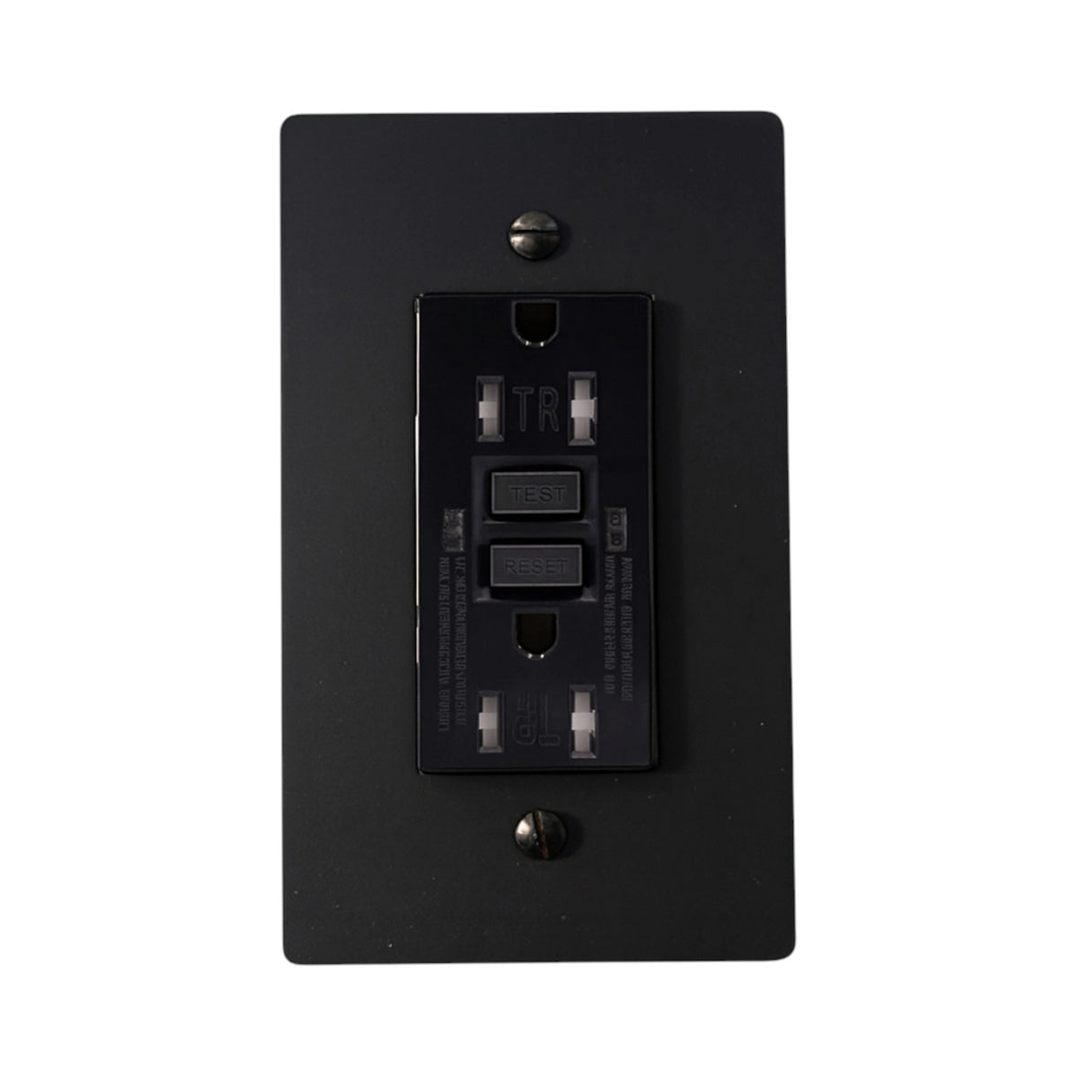 Tomacorriente GFCI de latón minimalista Dellmora