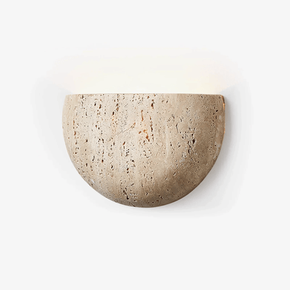 Aplique de pared de travertino Wabi-Sabi Cavelle