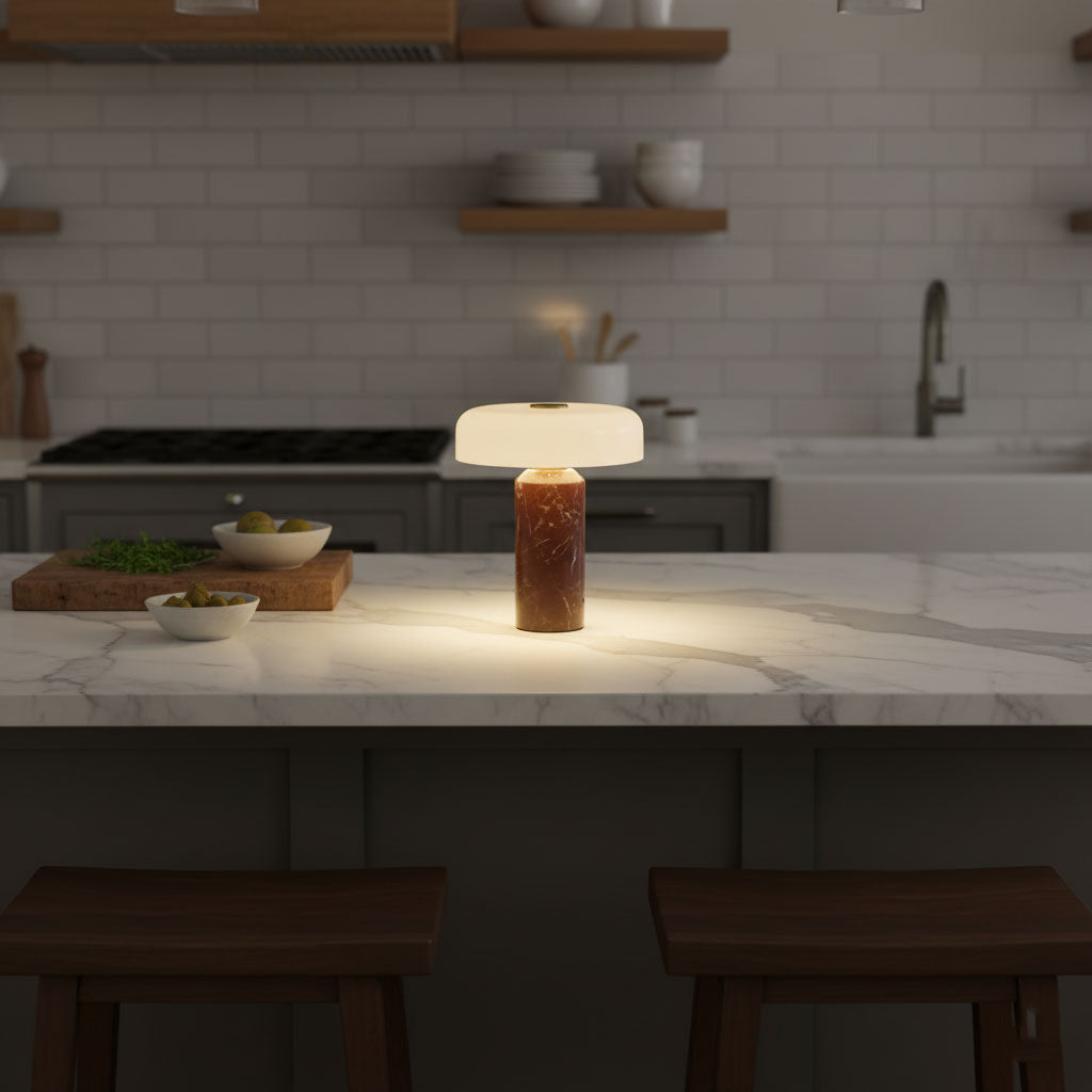 Lámpara de mesa de mármol art déco Vestara