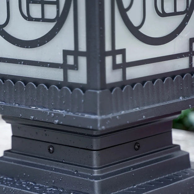 Lámpara de pie de metal Zentari Art Déco para farol