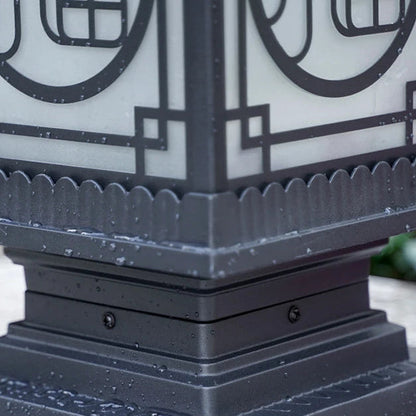 Lámpara de pie de metal Zentari Art Déco para farol