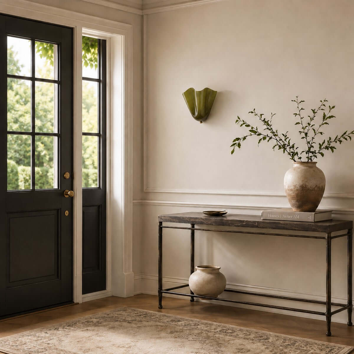 Aplique de pared de vidrio Draped