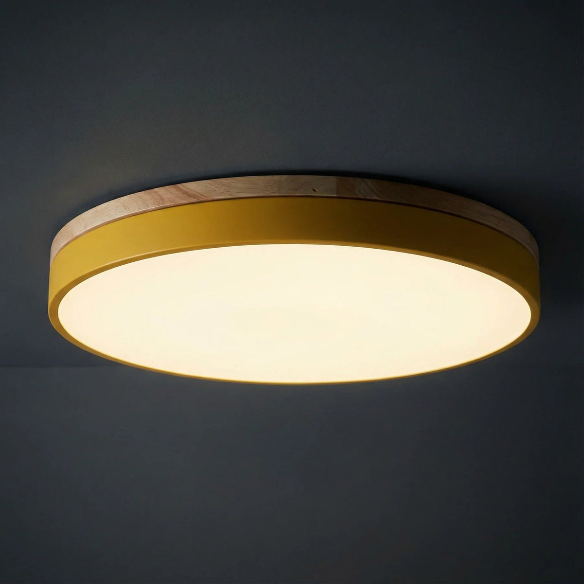 Lámpara de techo de madera minimalista Lumbra de montaje al ras