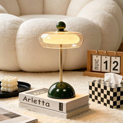 Lámpara de mesa de vidrio art déco Calvento
