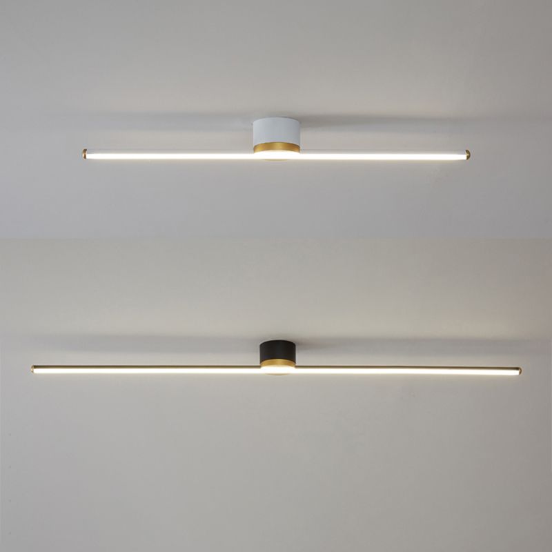 Lámpara de techo lineal minimalista de metal Filara