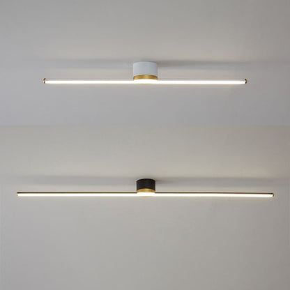 Lámpara de techo lineal minimalista de metal Filara