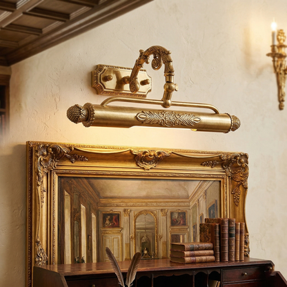 Aplique de pared de latón ornamentado para cuadros