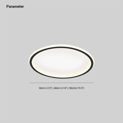 Plafón LED redondo de acrílico