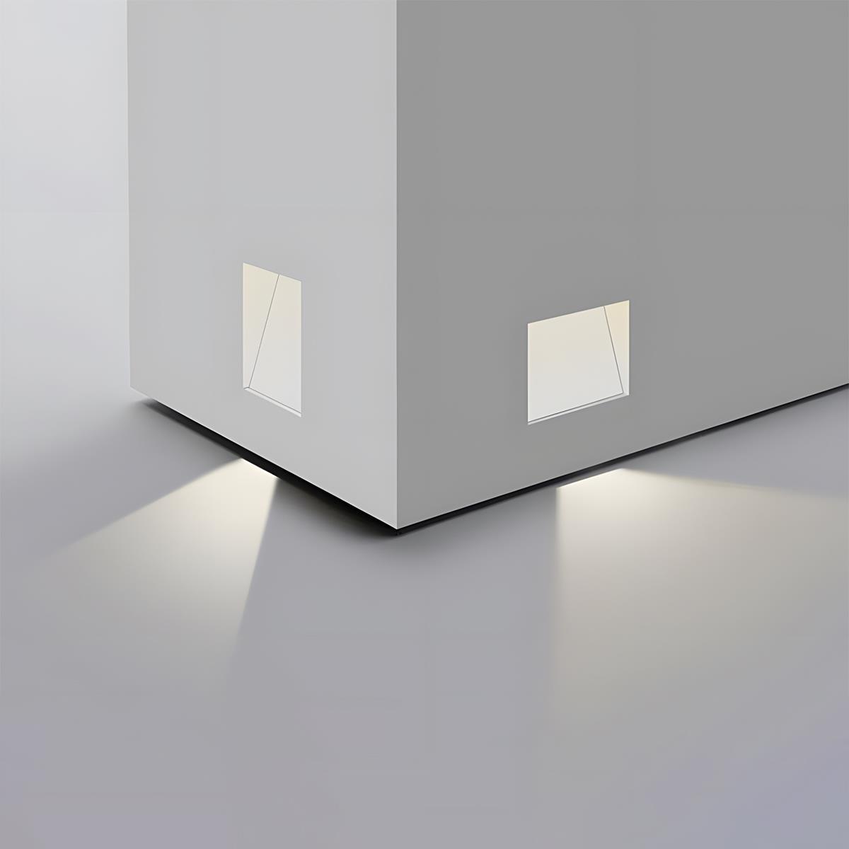 Luz empotrada minimalista de aluminio para escaleras Nichelle