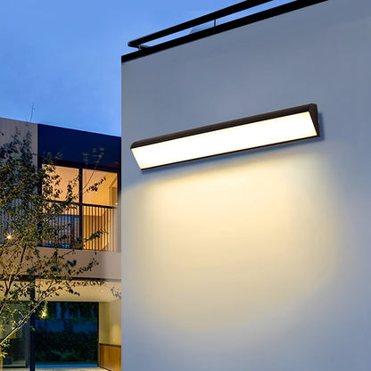 Lámpara de pared exterior lineal minimalista de aluminio Tanvelle
