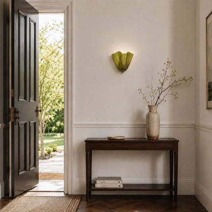 Aplique de pared de vidrio Draped