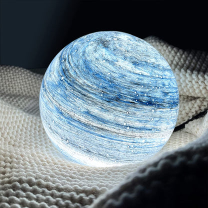 Lámpara de mesa lunar de vidrio celestial Selenora